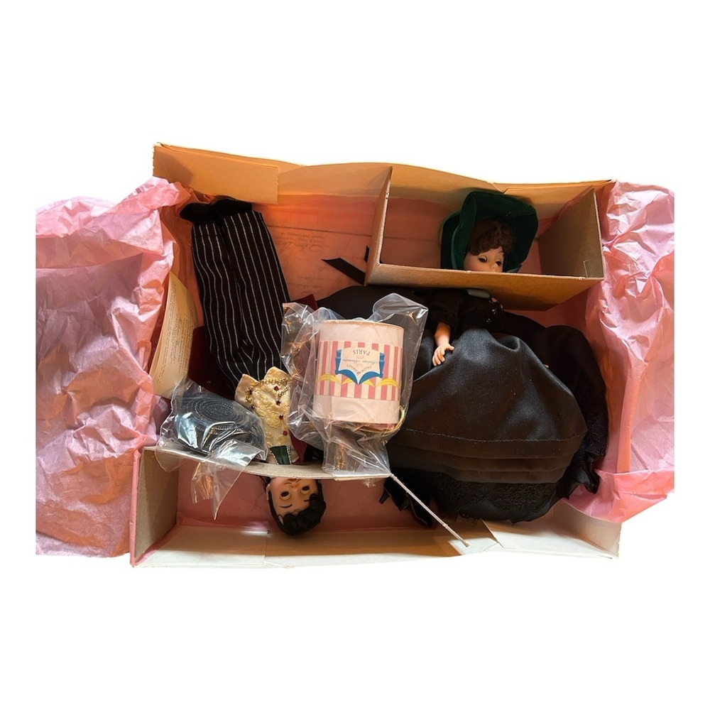 Madame Alexander 10" Scarlett and Rhett Doll Set New In Box Accessories Vintage